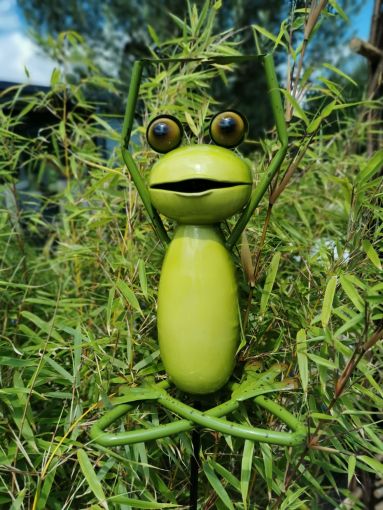 Five Oaks Yoga Frosch/Yoga Frog - Der Lotus Stretch/ Gartenstecker gro